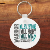 Ovarian Cancer Warrior Sleutelhanger (Voorkant)