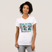 Ovarian Cancer Warrior T-shirt (Voorkant volledig)