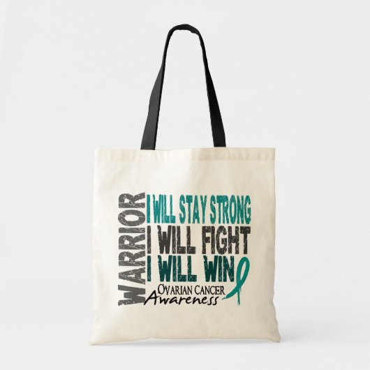 Ovarian Cancer Warrior Tote Bag (Voorkant)