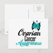 Ovarium Cancer Awareness Butterfly Briefkaart (Voorkant / Achterkant)