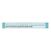 Ovarium Cancer Awareness Pattern Grosgrain Lint (Voorkant)