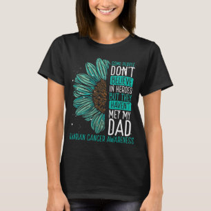Ovarium Cancer Awareness Ribbon Dad Warrior T-shirt