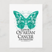Ovarium Cancer Butterfly Briefkaart (Voorkant)