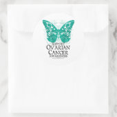 Ovarium Cancer Butterfly Ronde Sticker (Tas)