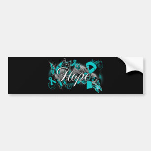 Ovarium Cancer Garden Ribbon Bumpersticker