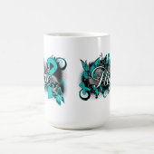 Ovarium Cancer Garden Ribbon Koffiemok (Center)