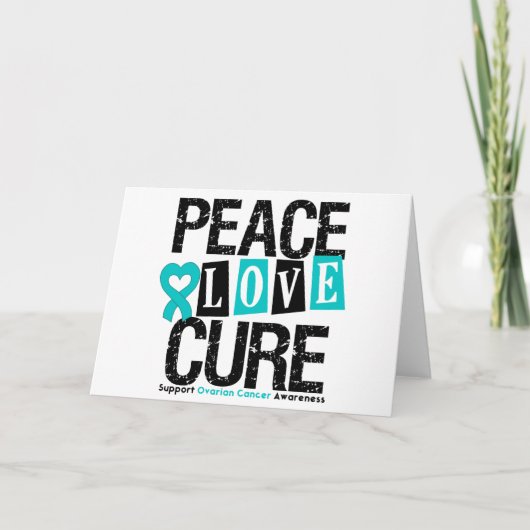 Ovarium Cancer Peace Cure Kaart (Voorkant)