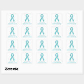 Ovariumcarcinoom Advocate White Square Sticker (Vel)