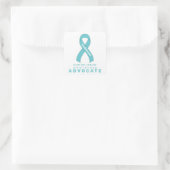 Ovariumcarcinoom Advocate White Square Sticker (Tas)