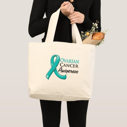 Ovariumcarcinoom — Lint Grote Tote Bag (Voorkant (product))
