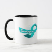 Ovariumcarcinoom Survivor Ribbon Mok (Links)