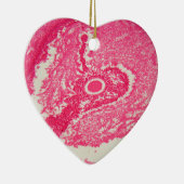 Ovariumcellen onder de microscoop. keramisch ornament (Rechts)