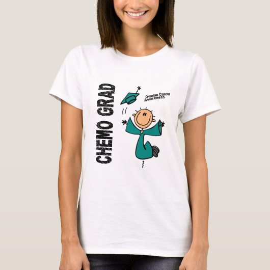Ovariumkanker CHEMO AFSTUDEERDER 1 T-shirt (Voorkant)