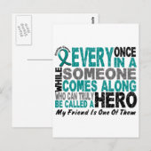 Ovariumkanker Hero komt langs het VRIEND Briefkaart (Voorkant / Achterkant)