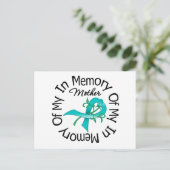 Ovariumkanker in geheugen van mijn moeder briefkaart (Staand voorkant)