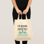 Ovariumkanker kankerstimulerende maar superkrachti tote bag (Voorkant (product))