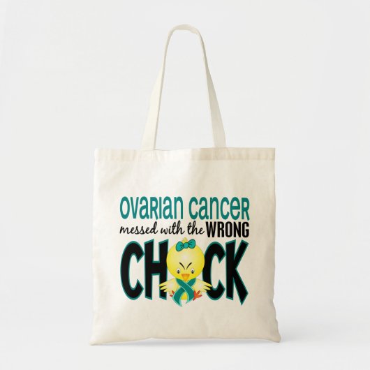 Ovariumkanker met de verkeerde griep tote bag (Voorkant)