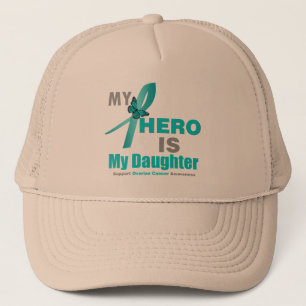 Ovariumkanker Mijn Hero is mijn Blauwgroen dochter Trucker Pet