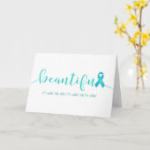 Ovariumkanker Overlevende Je bent mooi Kaart (Gele Bloem)