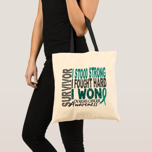 Ovariumkanker Overleving 4 Tote Bag (Voorkant (product))