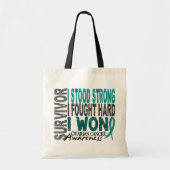 Ovariumkanker Overleving 4 Tote Bag (Voorkant)