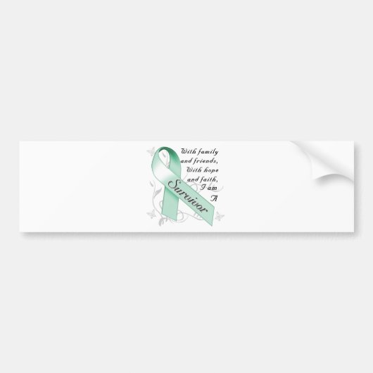 Ovariumkanker Overleving Bumpersticker (Voorkant)