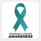 Ovariumkanker Vierkante Sticker (Voorkant)