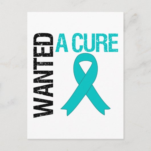 Ovariumkanker wil een kuur briefkaart (Voorkant)