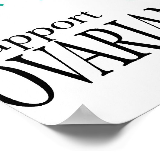 Ovariumkankerboom Poster (Hoek)