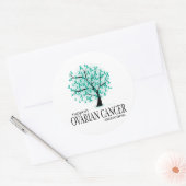 Ovariumkankerboom Ronde Sticker (Envelop)