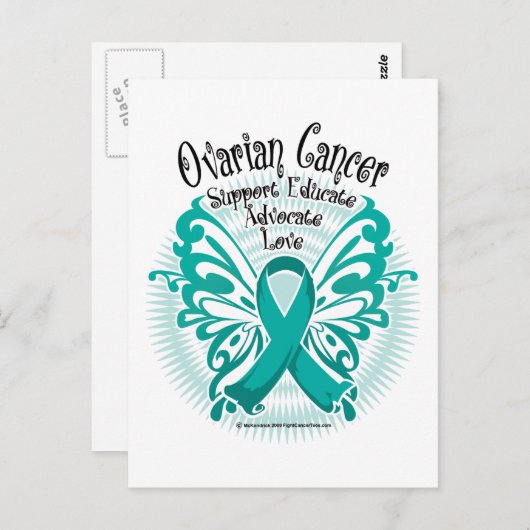 Ovariumkankervlinder 3 briefkaart (Voorkant / Achterkant)
