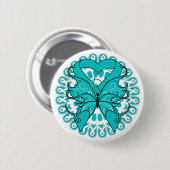 Ovariumkankervlindercirkel van linten ronde button 5,7 cm (Voorkant /achterkant)