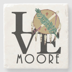 OVE Moore Oklahoma Stenen Onderzetter
