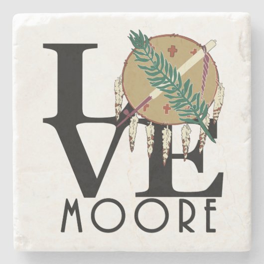 OVE Moore Oklahoma Stenen Onderzetter (Voorkant)