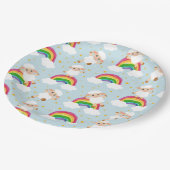 Ovelhas no céu estrelado e arco-íris papieren bordje (Gekanteld)