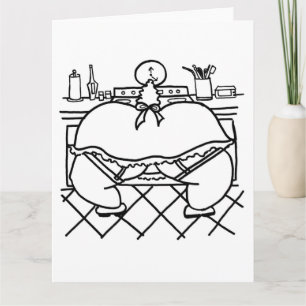 Oven Fresh Buns Big Colour Card Chubby Art Kaart