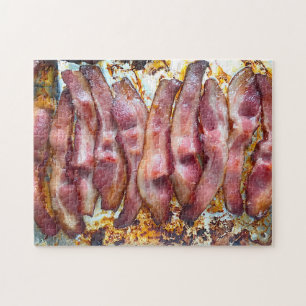 Oven-gekookte bacon legpuzzel