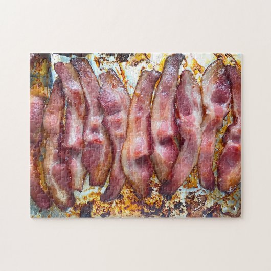 Oven-gekookte bacon legpuzzel (Horizontaal)