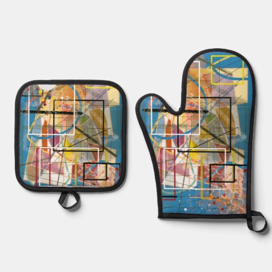 Oven glove ovenwant & pannenlap set (Voorkant)