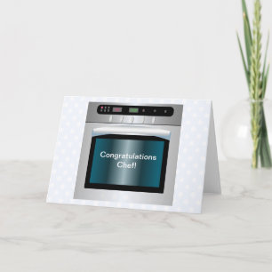 Oven grafisch met gepersonaliseerde teksten kaart
