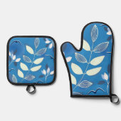 Oven Mitt and Pot Holder Ovenwant & Pannenlap Set (Voorkant)