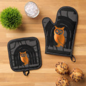 Oven Mitt and Pot Holders Ovenwant & Pannenlap Set (Top down)