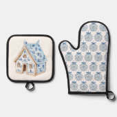 Oven Mitt and Pot Holders Ovenwant & Pannenlap Set (Voorkant)