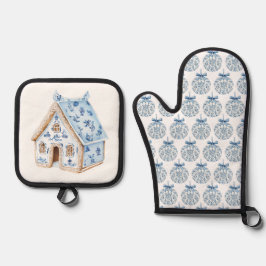 Oven Mitt and Pot Holders Ovenwant & Pannenlap Set