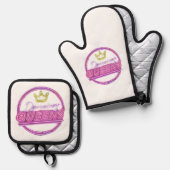 Oven Mitt and Pot Holders Ovenwant & Pannenlap Set (Voorkant / Achterkant)