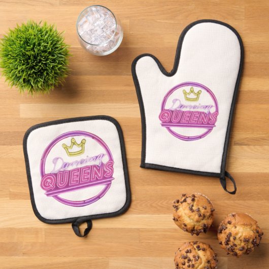 Oven Mitt and Pot Holders Ovenwant & Pannenlap Set (Top down)