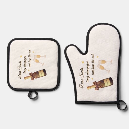 Oven Mitt and Pot Holders Ovenwant & Pannenlap Set (Voorkant)