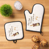 Oven Mitt and Pot Holders Ovenwant & Pannenlap Set (Top down)