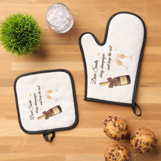 Oven Mitt and Pot Holders Ovenwant & Pannenlap Set (Top down)