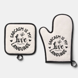 Oven Mitt and Pot Holders Ovenwant & Pannenlap Set